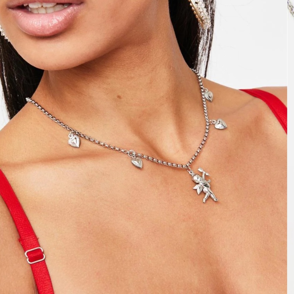 Cupid's Spell Charm Necklace (NWOT)
